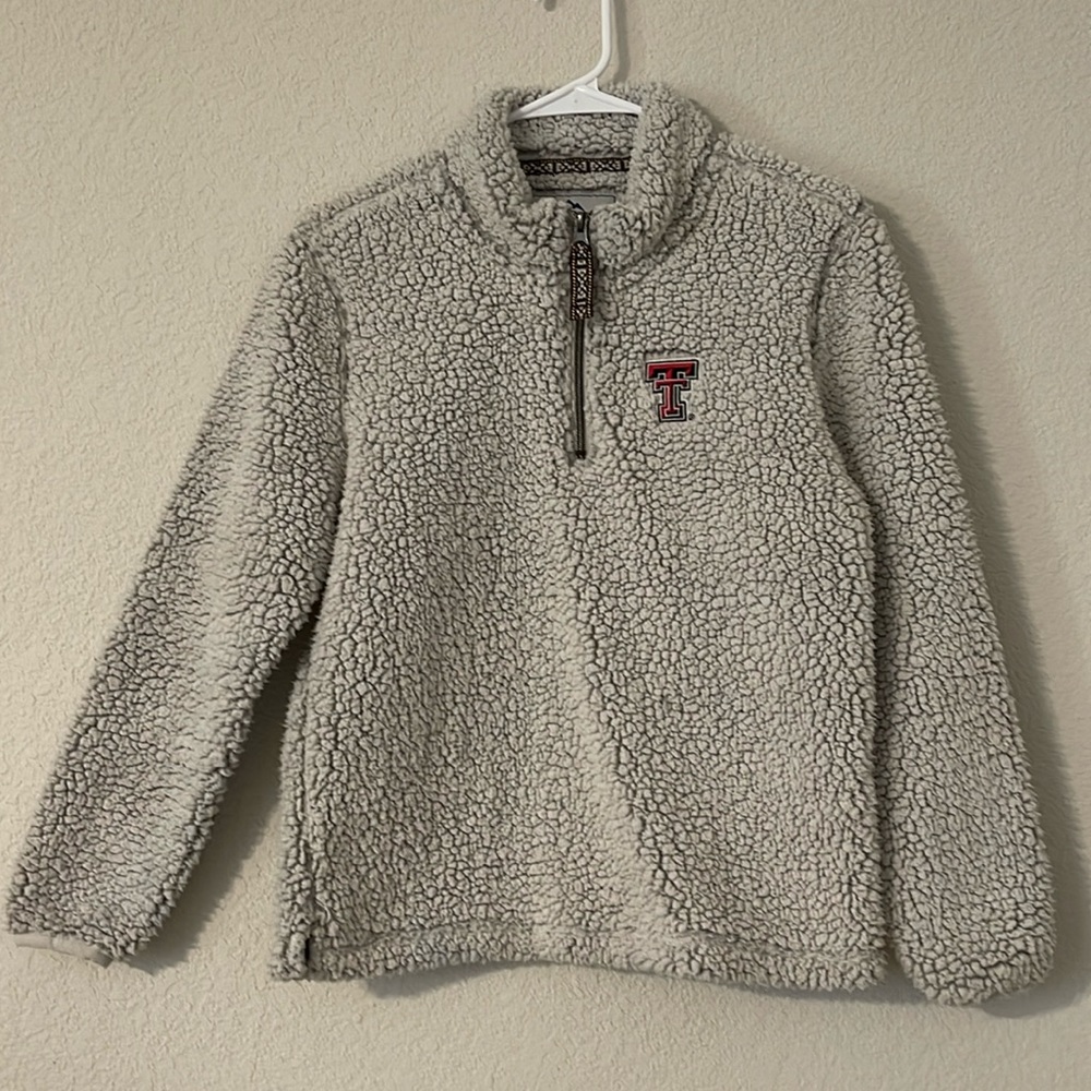 Youth Texas Tech Half Zip Sweater